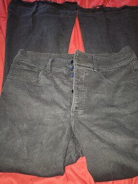 Express bell flare black jeans size 12 Regular